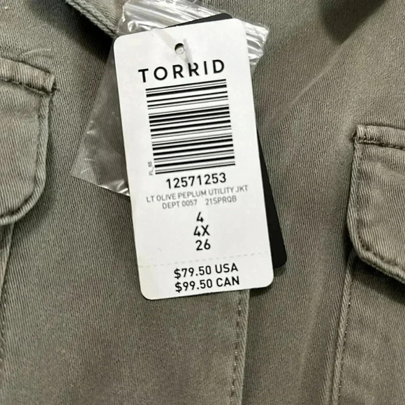 Torrid‎ women’s button down jacket - Picture 4 of 6